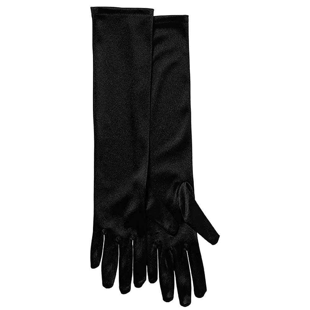 Lange handschoenen satijn 40 cm