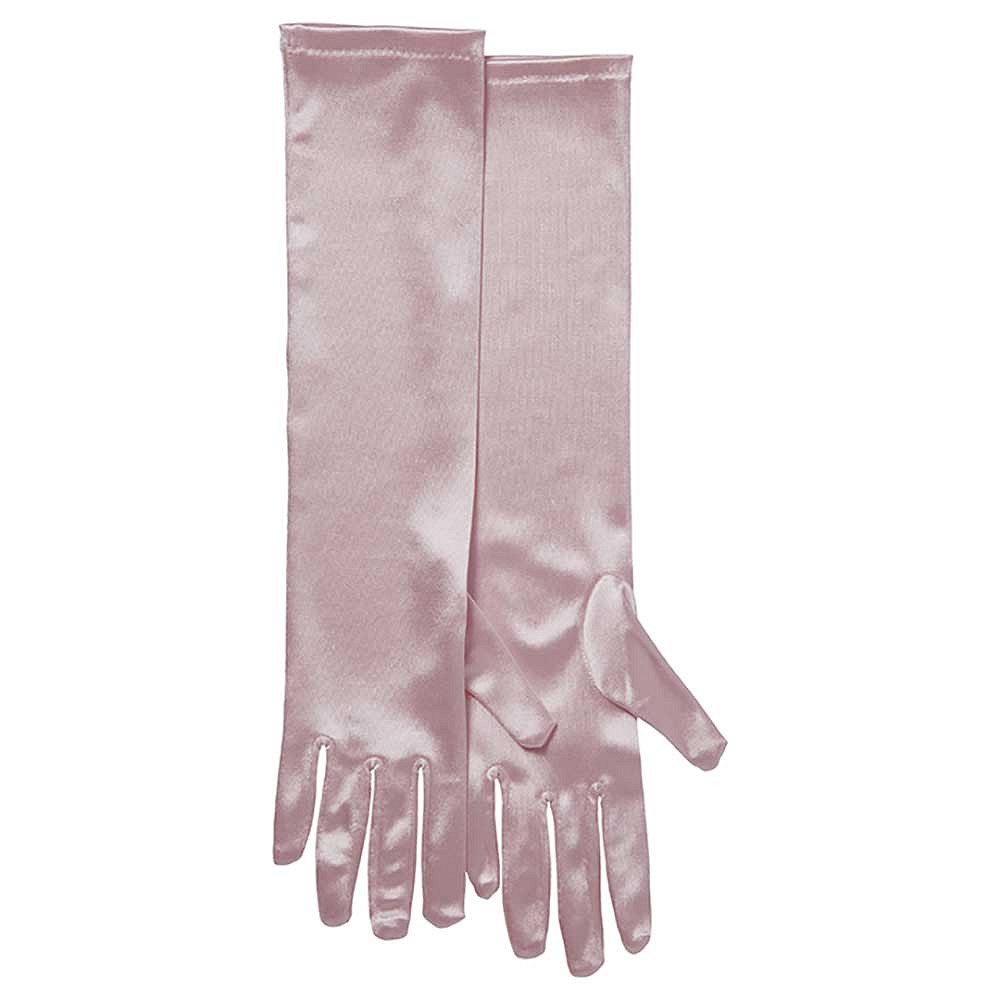 Lange handschoenen satijn 40 cm