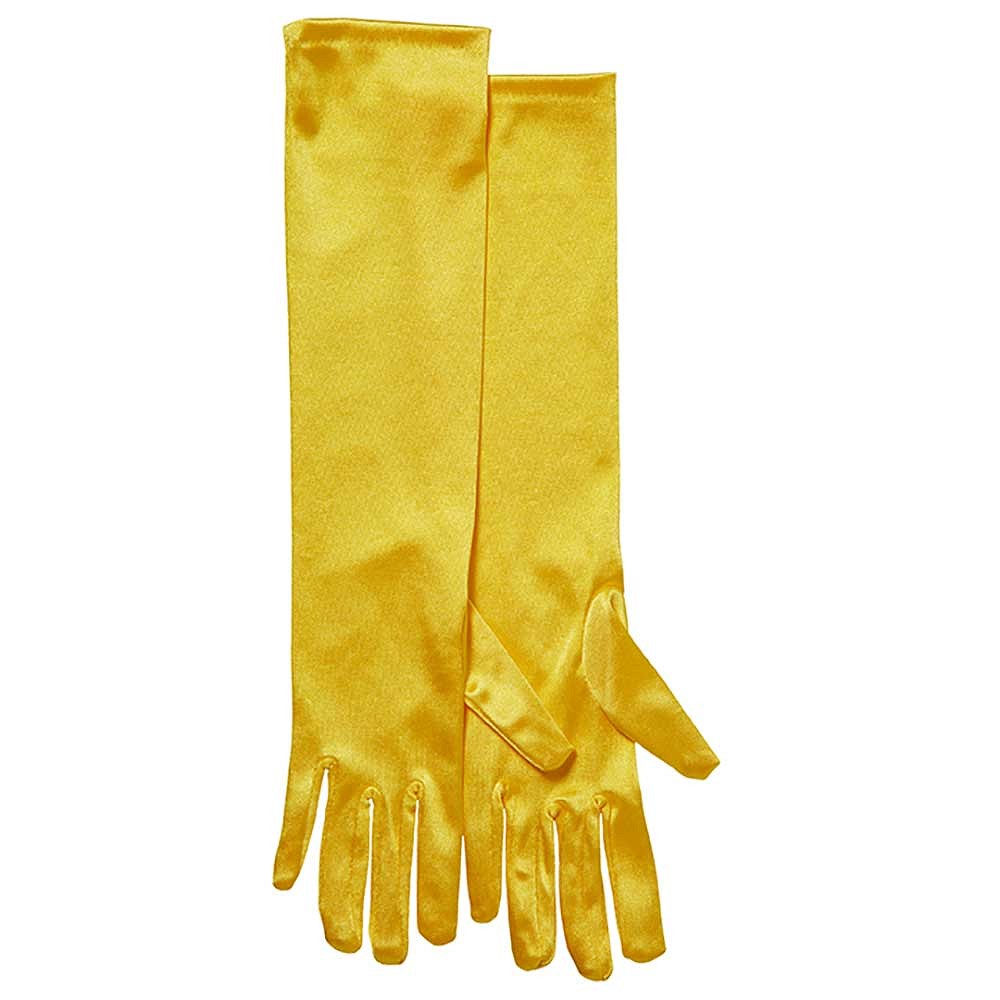 Lange handschoenen satijn 40 cm