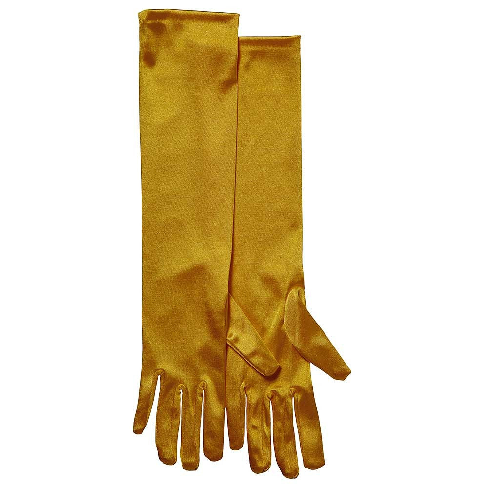 Lange handschoenen satijn 40 cm