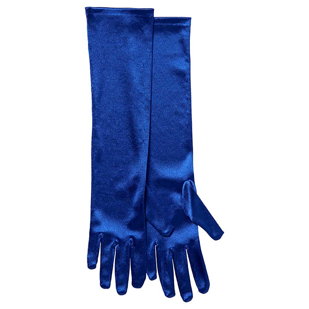 Lange handschoenen satijn 40 cm