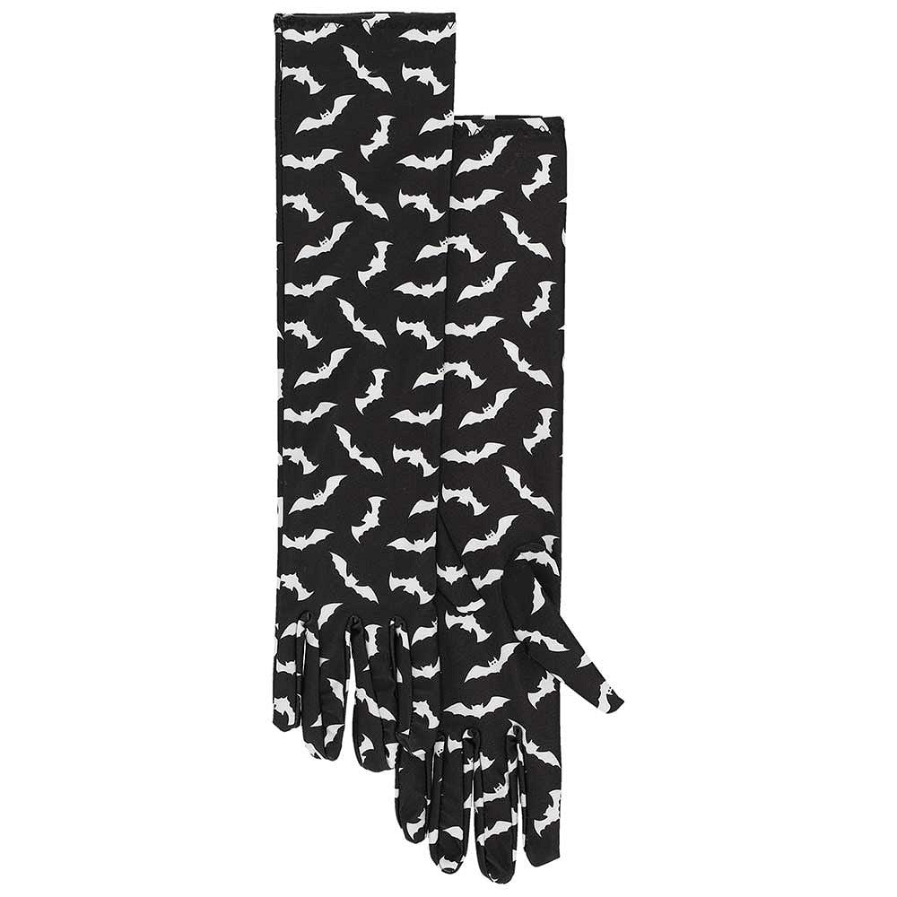 Satijnen handschoenen - Halloween - 40cm