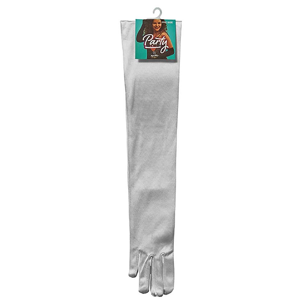 Gants en satin 60 cm