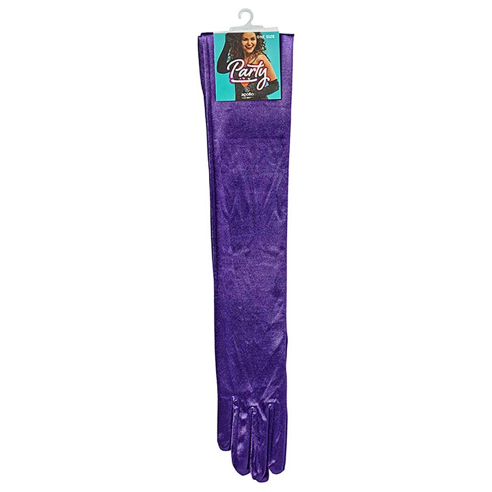 Gants en satin 60 cm
