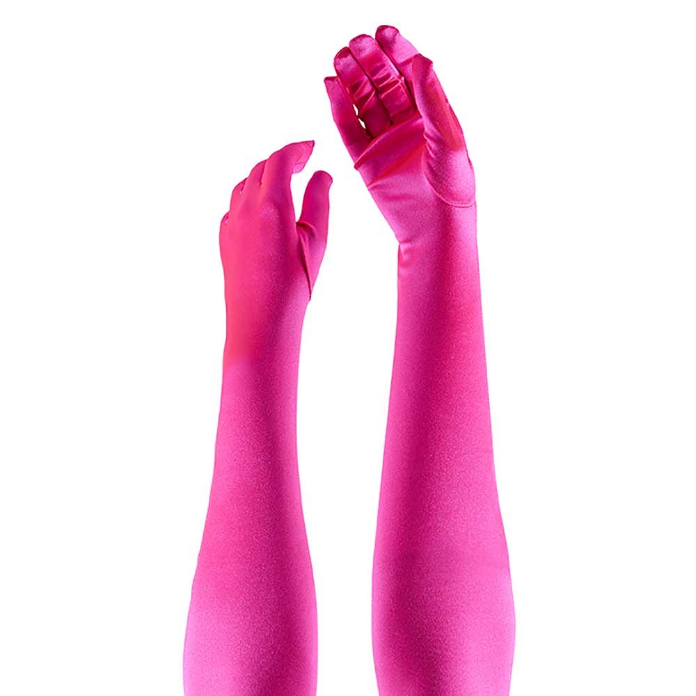 Gants en satin 60 cm