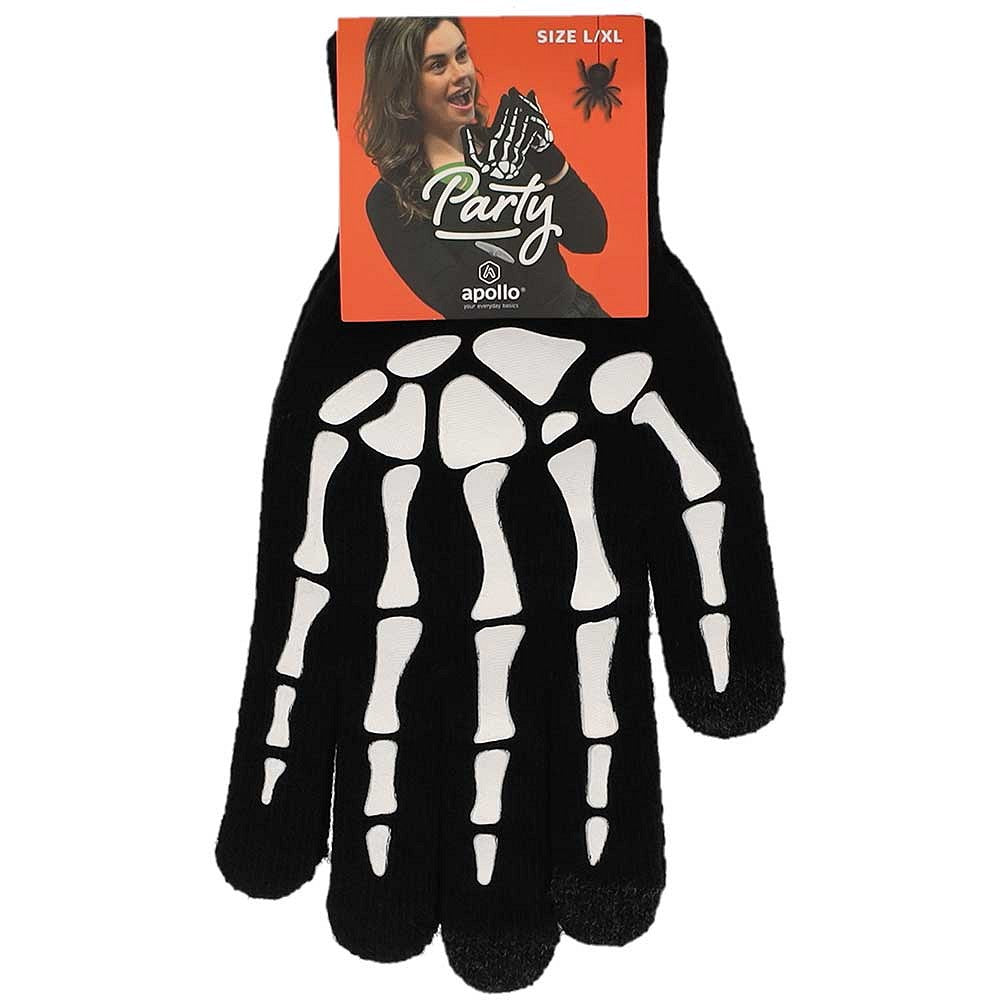 Partyhandschuhe - Halloween - Schwarz