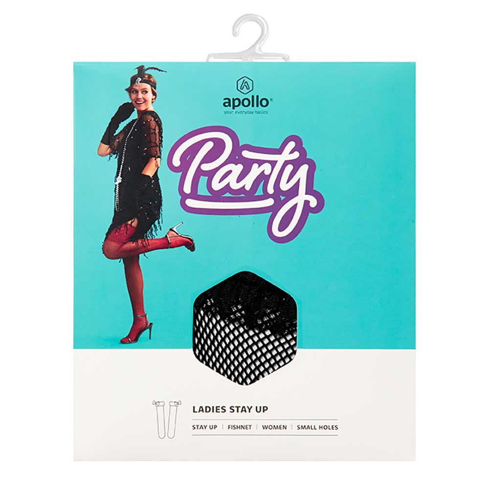 Dames panty visnet stay up