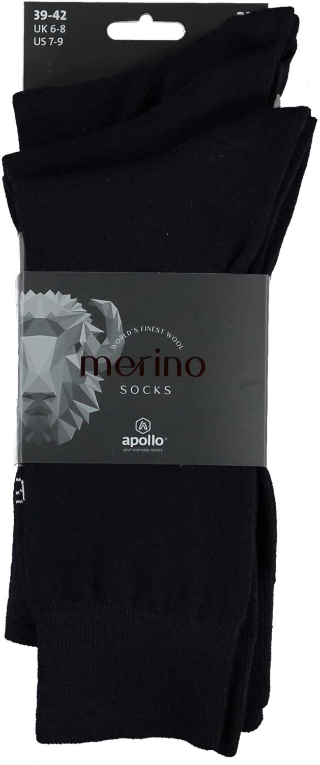 Socken aus Merinowolle - Unisex - Marineblau - 3er-Pack