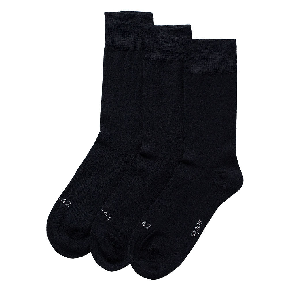 Socken aus Merinowolle - Unisex - Marineblau - 3er-Pack