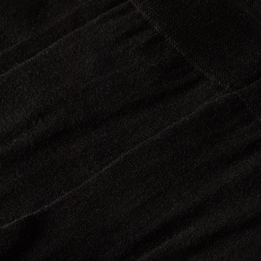 Socken aus Merinowolle, Unisex – Frotteesohle – Schwarz