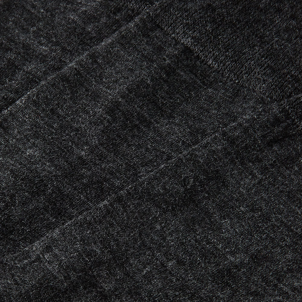 Merino wollen sokken unisex - Badstof zool - Antraciet
