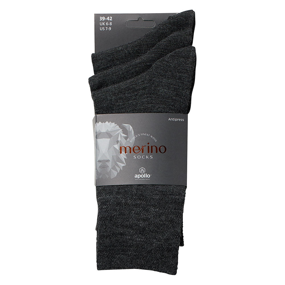 Merino wollen sokken - Unisex - Antipress - Antraciet