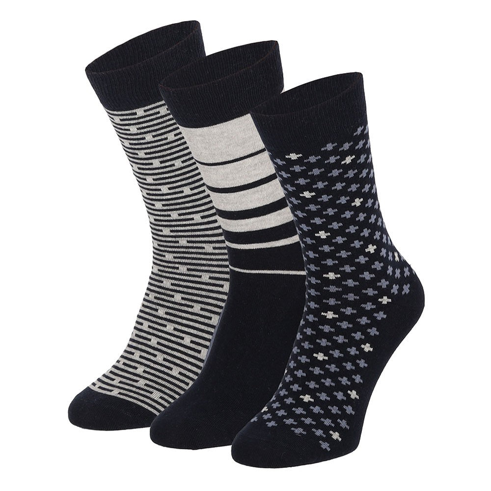 Chaussettes colorées pour hommes, bleu marine (paquet de 6)