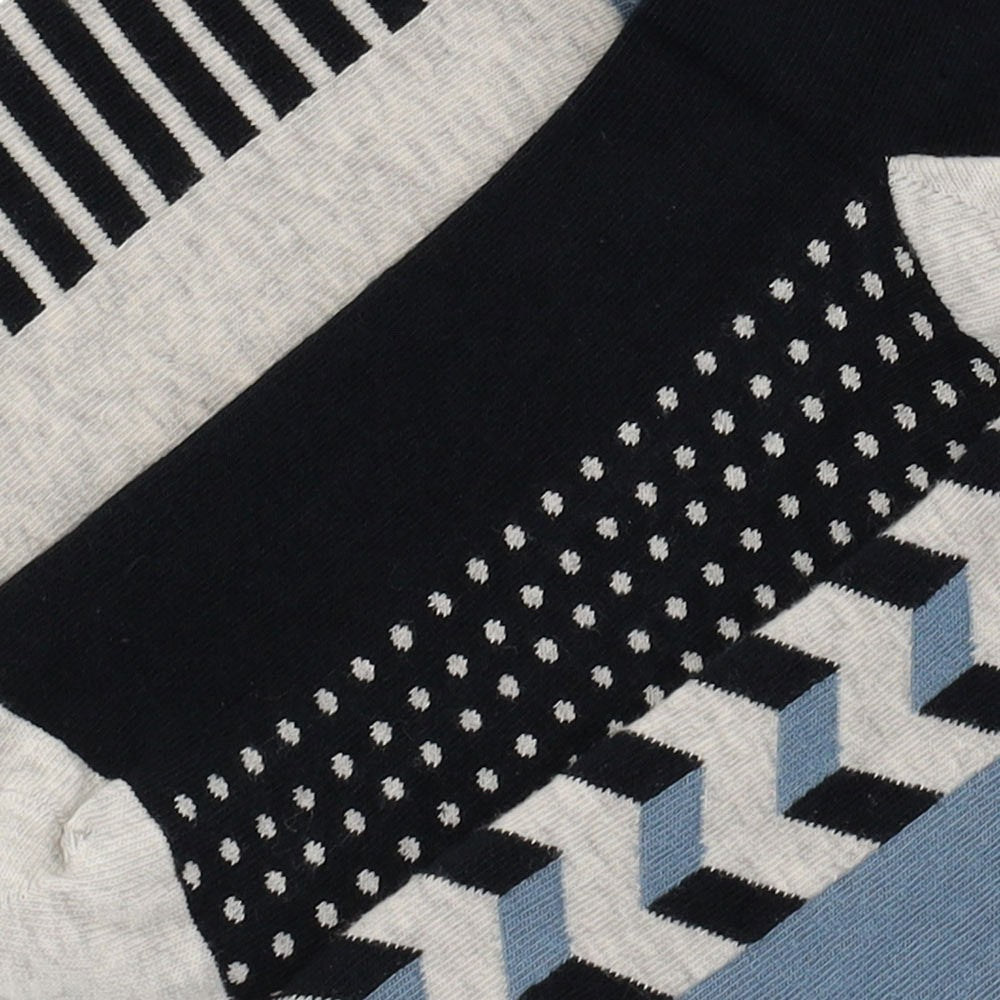 Chaussettes colorées pour hommes, bleu marine (paquet de 6)