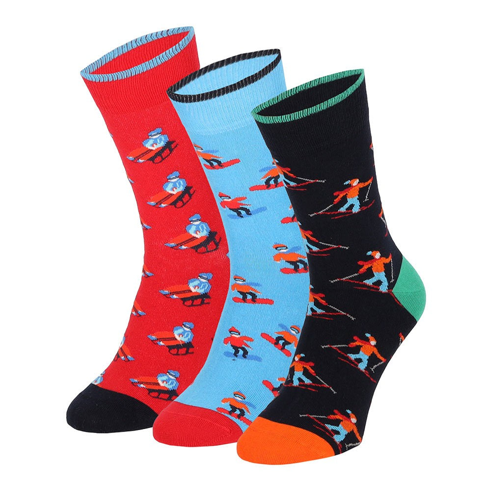 Bunte Herrensocken Wintersport (6er-Pack)