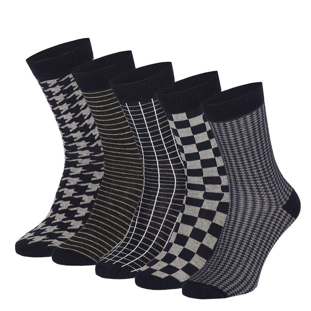 Katoenen sokken - Heren - Ruitmotief - 10-Pack