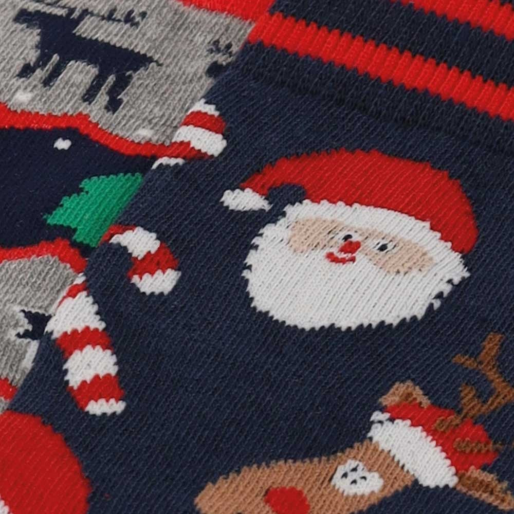 Vrolijke kerstsokken heren in kerstbal - 2-Pak