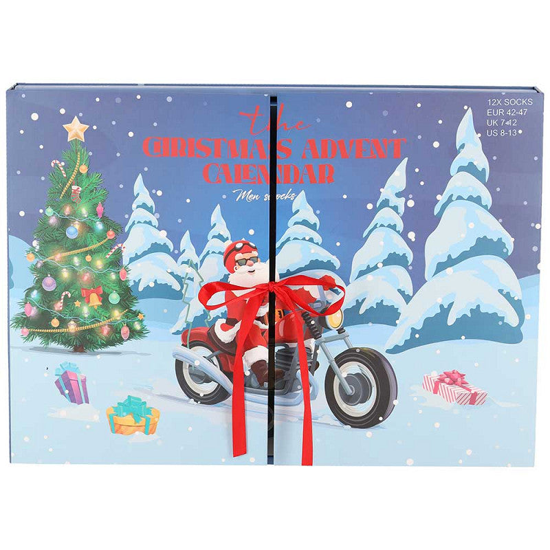 Adventskalender - Heren - Kerst - Maat 42/27 - 12-Paar