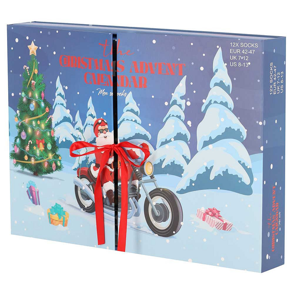 Adventskalender - Heren - Kerst - Maat 42/27 - 12-Paar