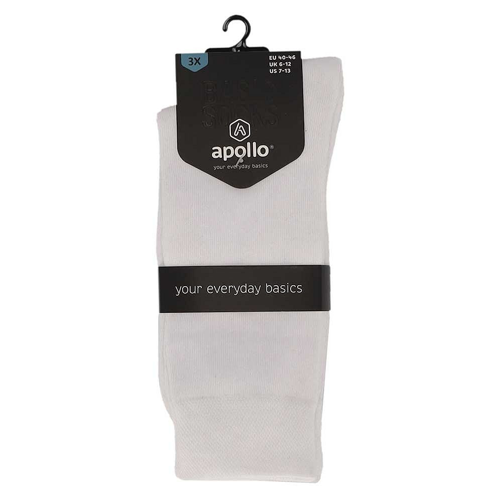 Chaussettes en coton pour hommes - Blanc