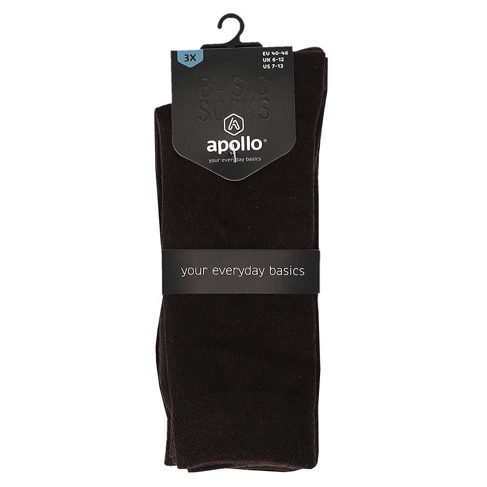 Chaussettes en coton pour hommes - Marron foncé