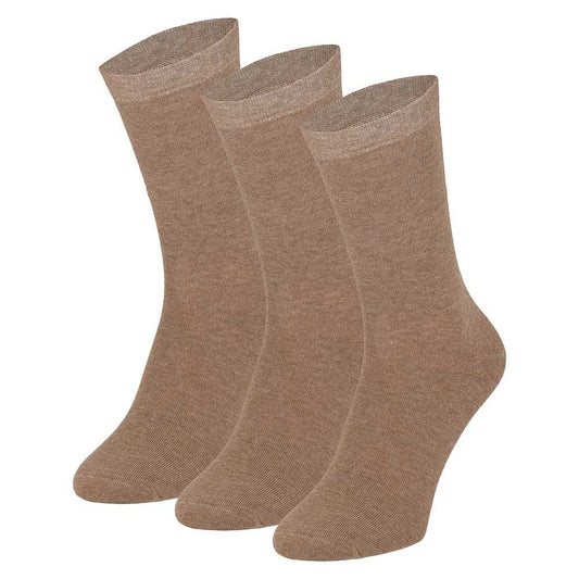 Katoenen herensokken - Donker Beige