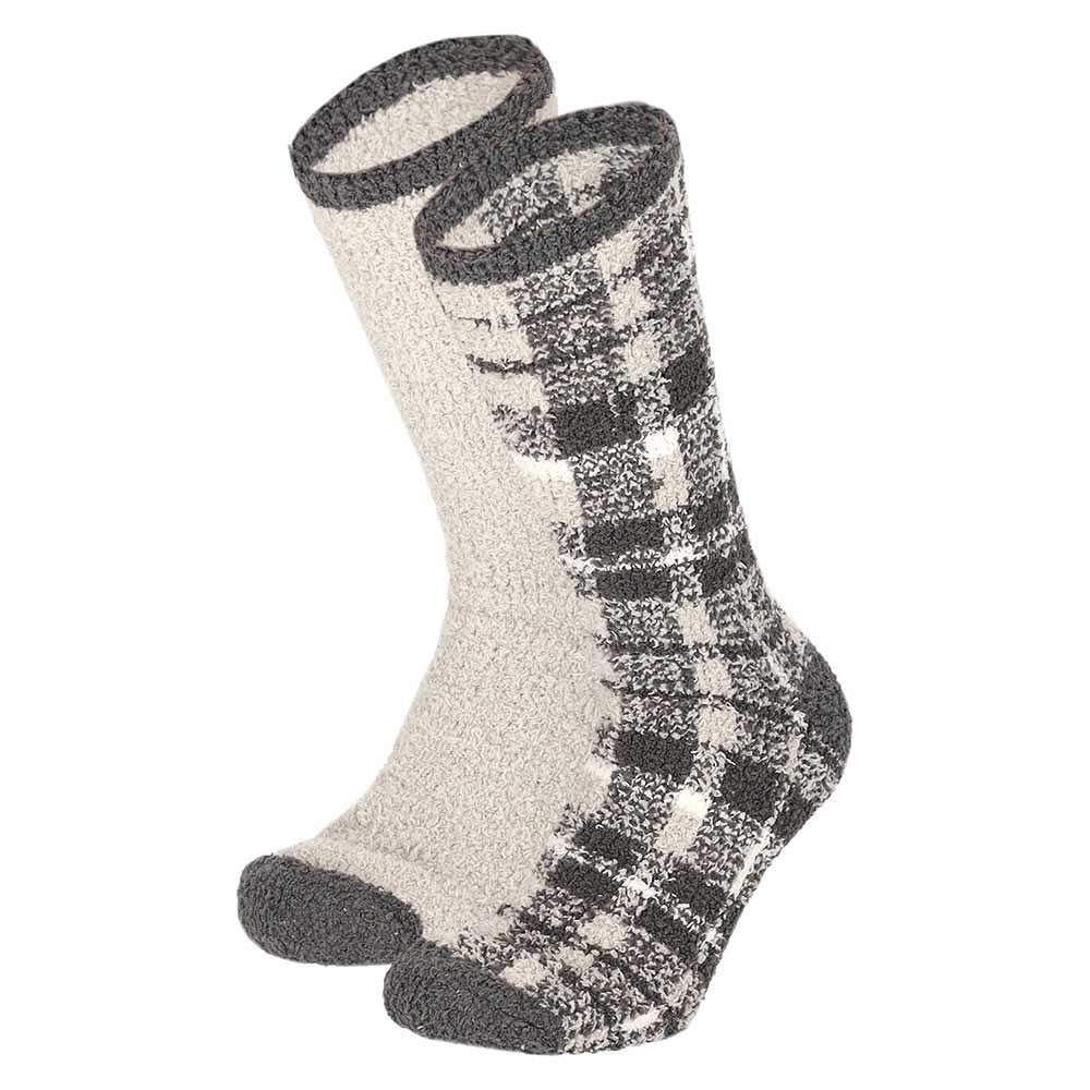Bedsokken heren - Ruitmotief - 2-Pack - One Size
