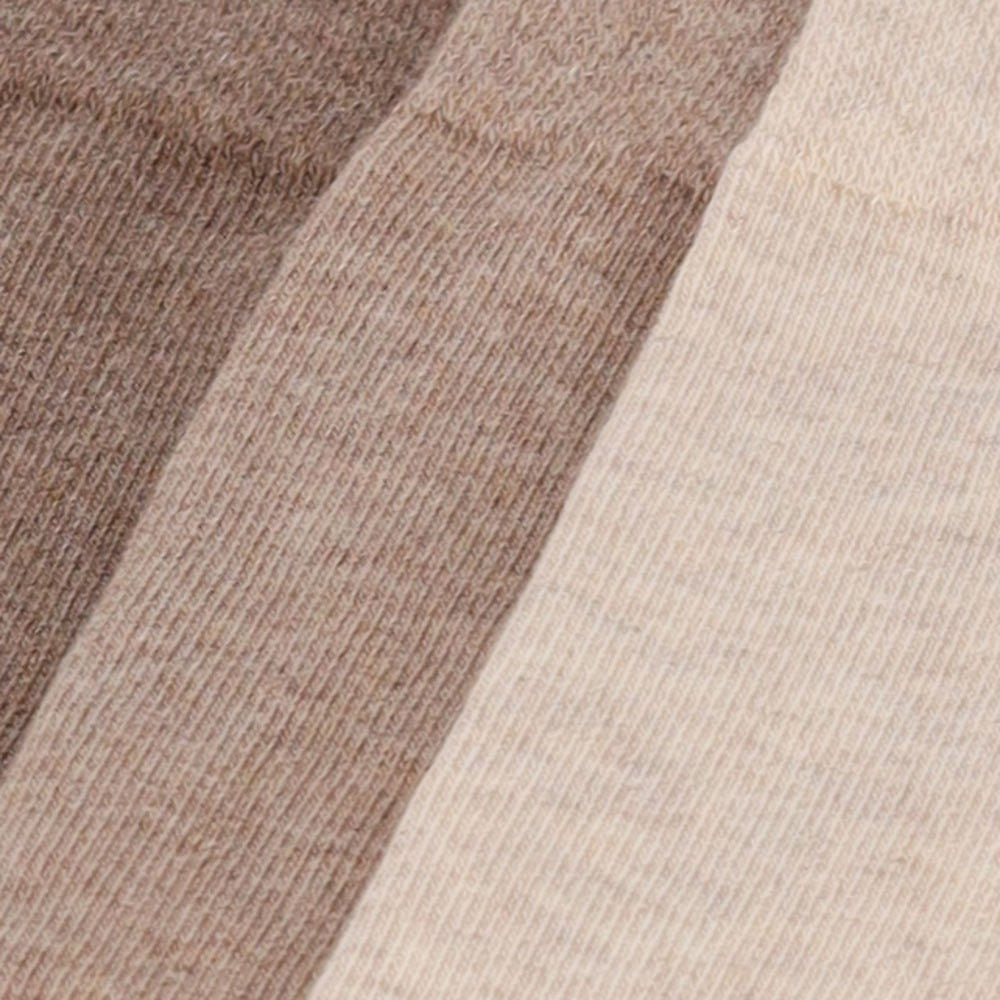 Chaussettes en coton pour hommes - taille 47/50 - Multi beige - 3-Pak