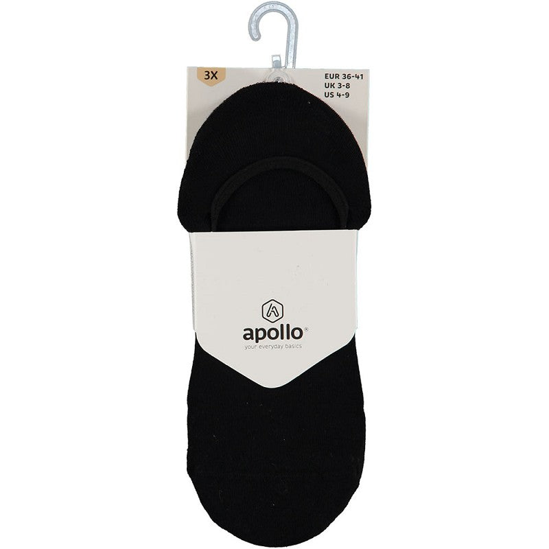 Sport Footies Unisex - Zwart - 3-Pak