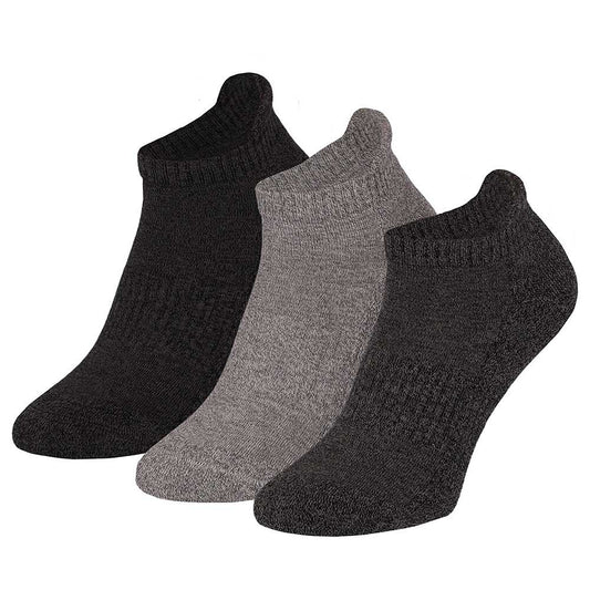 Sneaker sportsokken - Multi Zwart - Badstof - 3-Pak