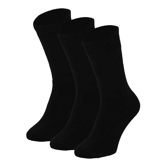 Chaussettes en éponge unisexes - Noir (paquet de 3)