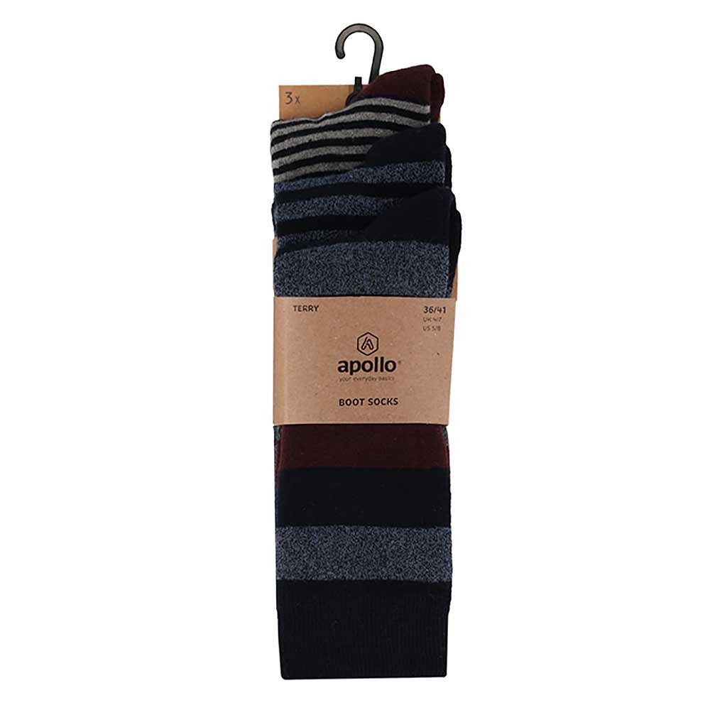Chaussettes éponge mode - Multi bleu (paquet de 3)