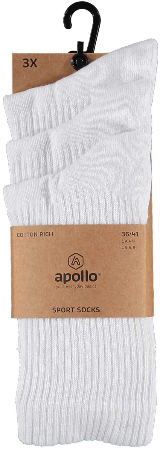 Chaussettes de sport unisexes blanches