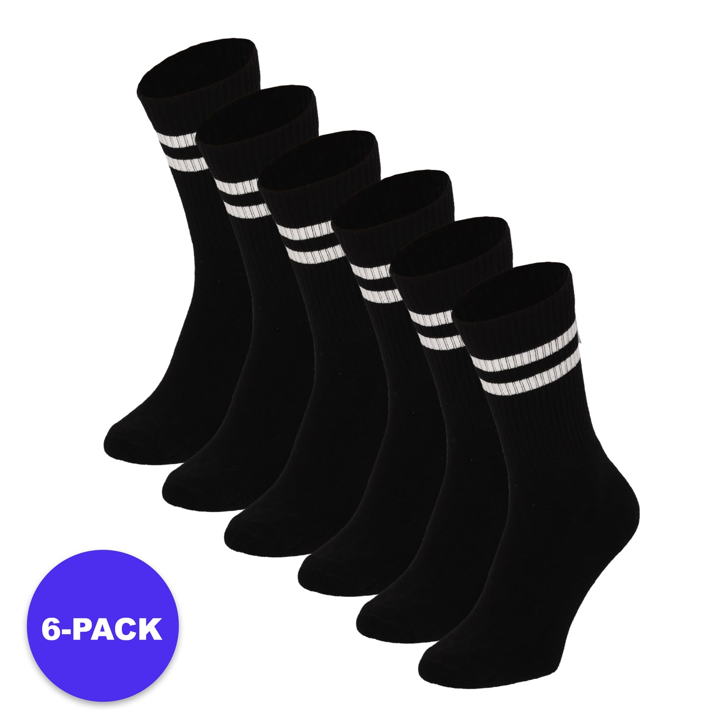 Sportsokken Fashion - Unisex - 6-Pack - Voordeelpakket
