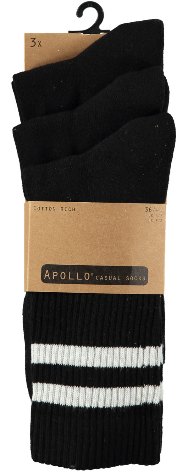 Sportsokken fashion zwart