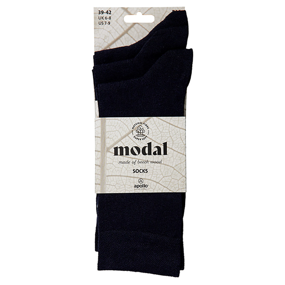 Modal-Socken in Grundfarben – 3er-Pack