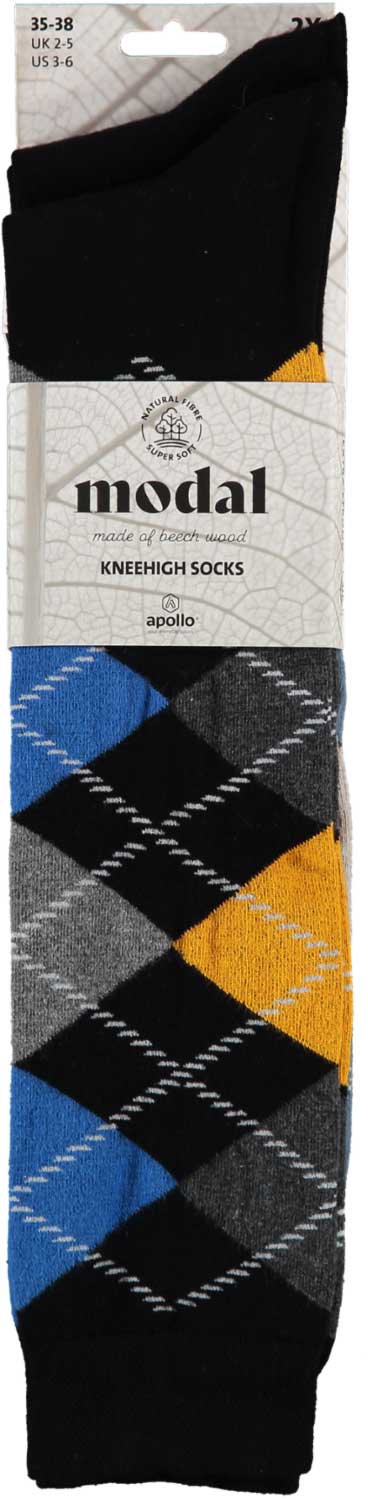 Chaussettes à genoux en modal - Unisexe - Lot de 2