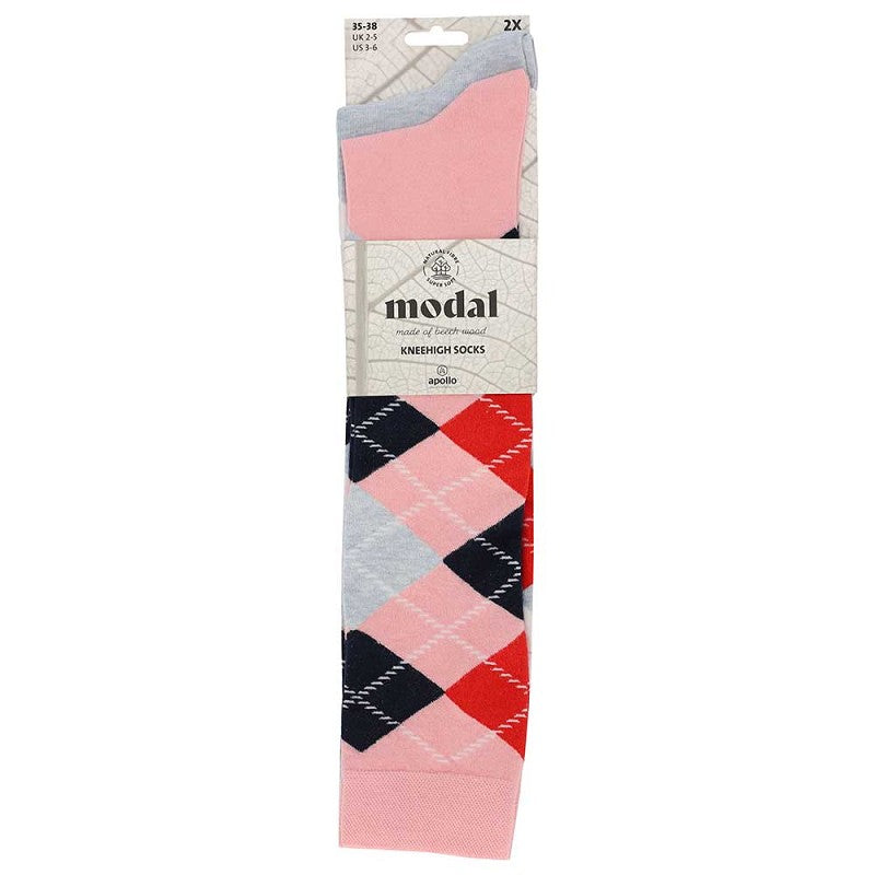 Chaussettes à genoux en modal - Unisexe - Lot de 2