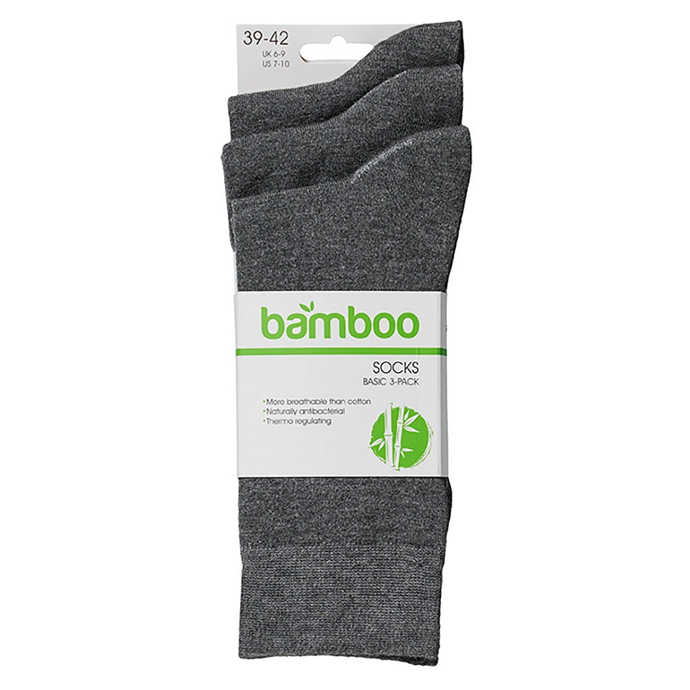 Bamboe sokken basic grijs