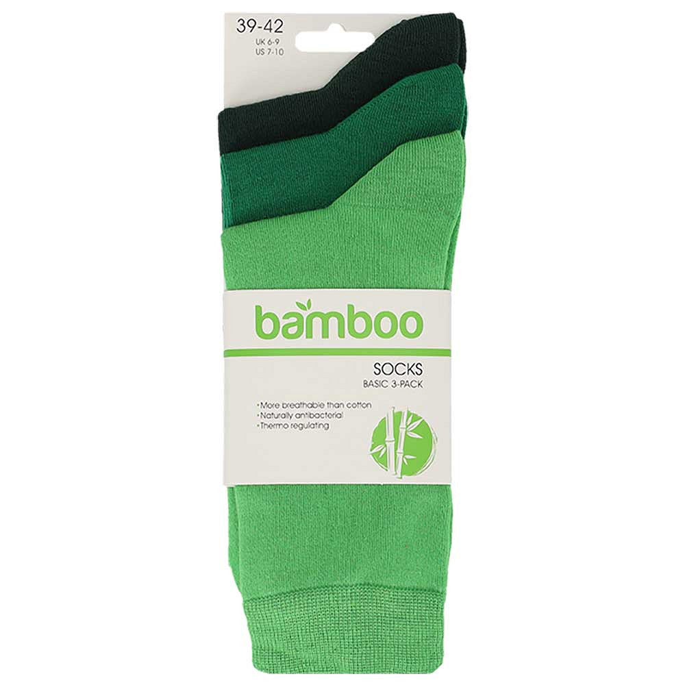 Bamboe sokken - Kleurvol - Unisex - 3-Pack - Multi Groen