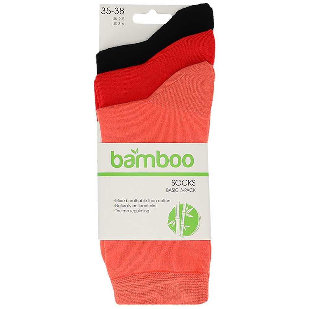 Bamboe sokken - Kleurvol - Unisex - 6-Pack - Multi Rood