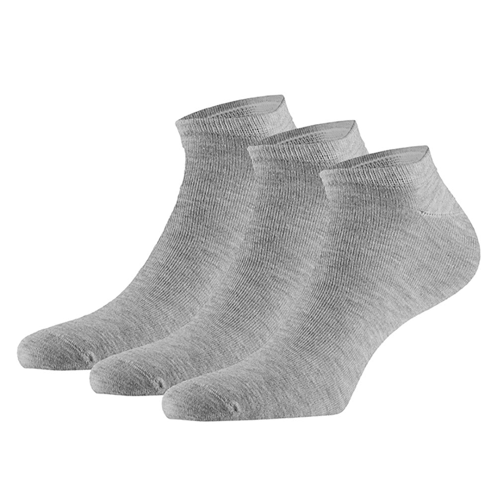 Chaussettes de sport en bambou basic - Gris clair - Lot de 3
