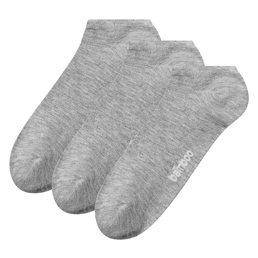 Chaussettes de sport en bambou basic - Gris clair - Lot de 3