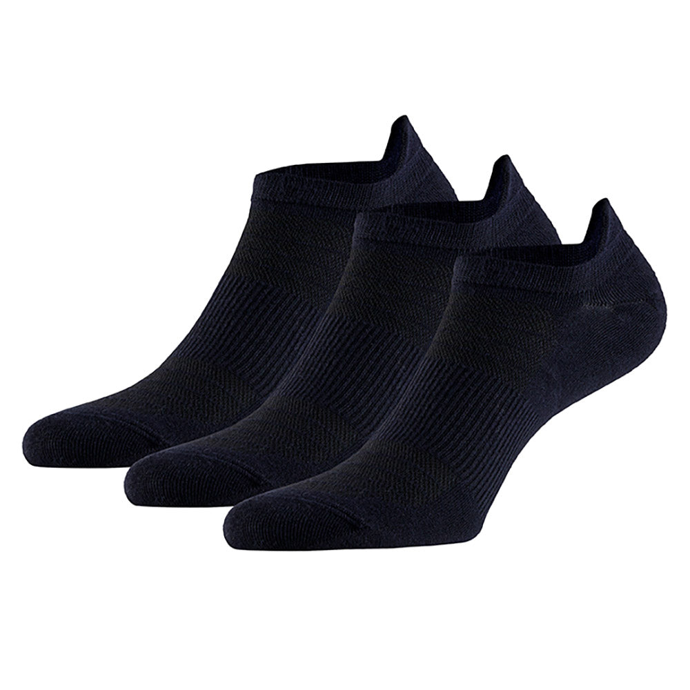 Chaussettes de sport en bambou avec mash - Bleu marine - Lot de 3