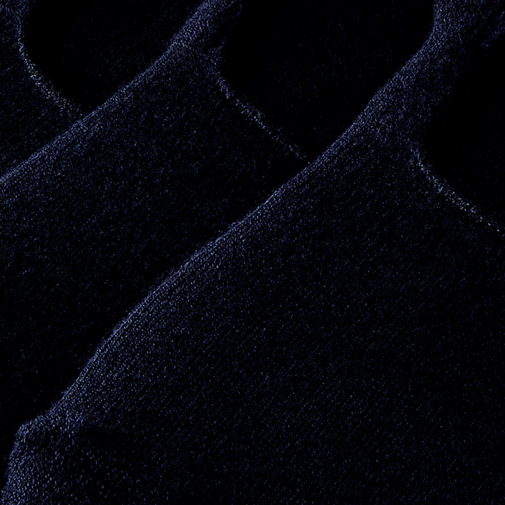 Chaussons en bambou avec semelle en éponge - Bleu marine - Lot de 3