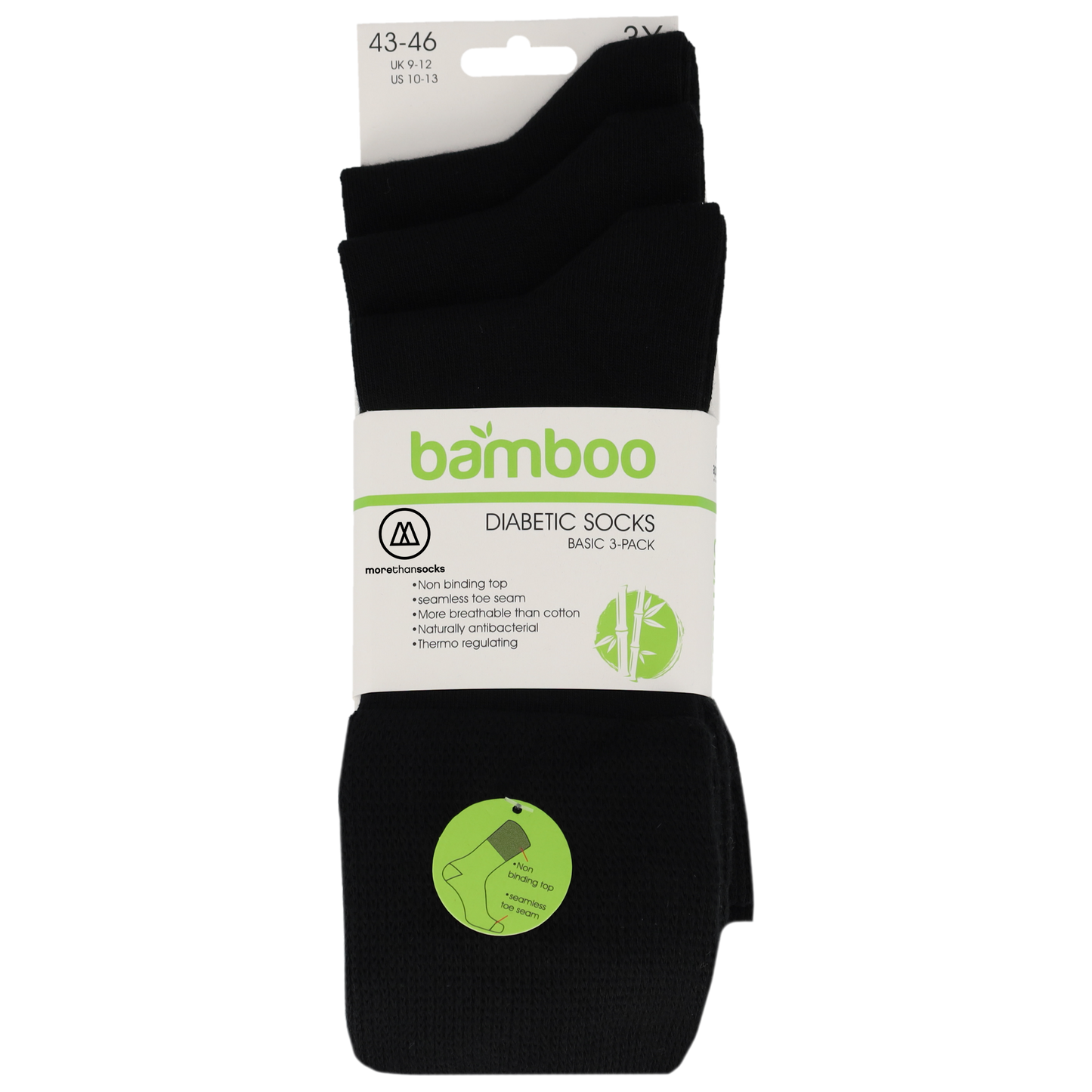 Morethansocks - Bamboo - Diabetes sokken
