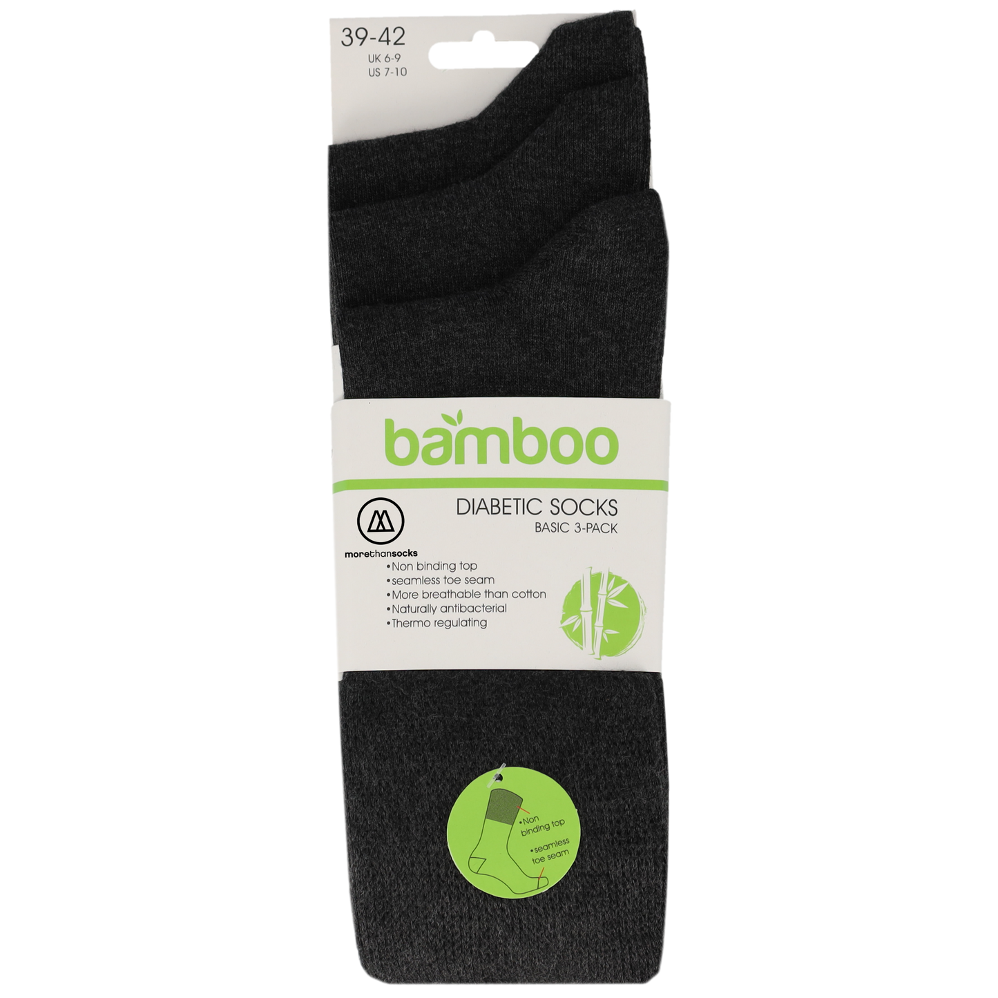 Morethansocks - Bamboo - Diabetes sokken