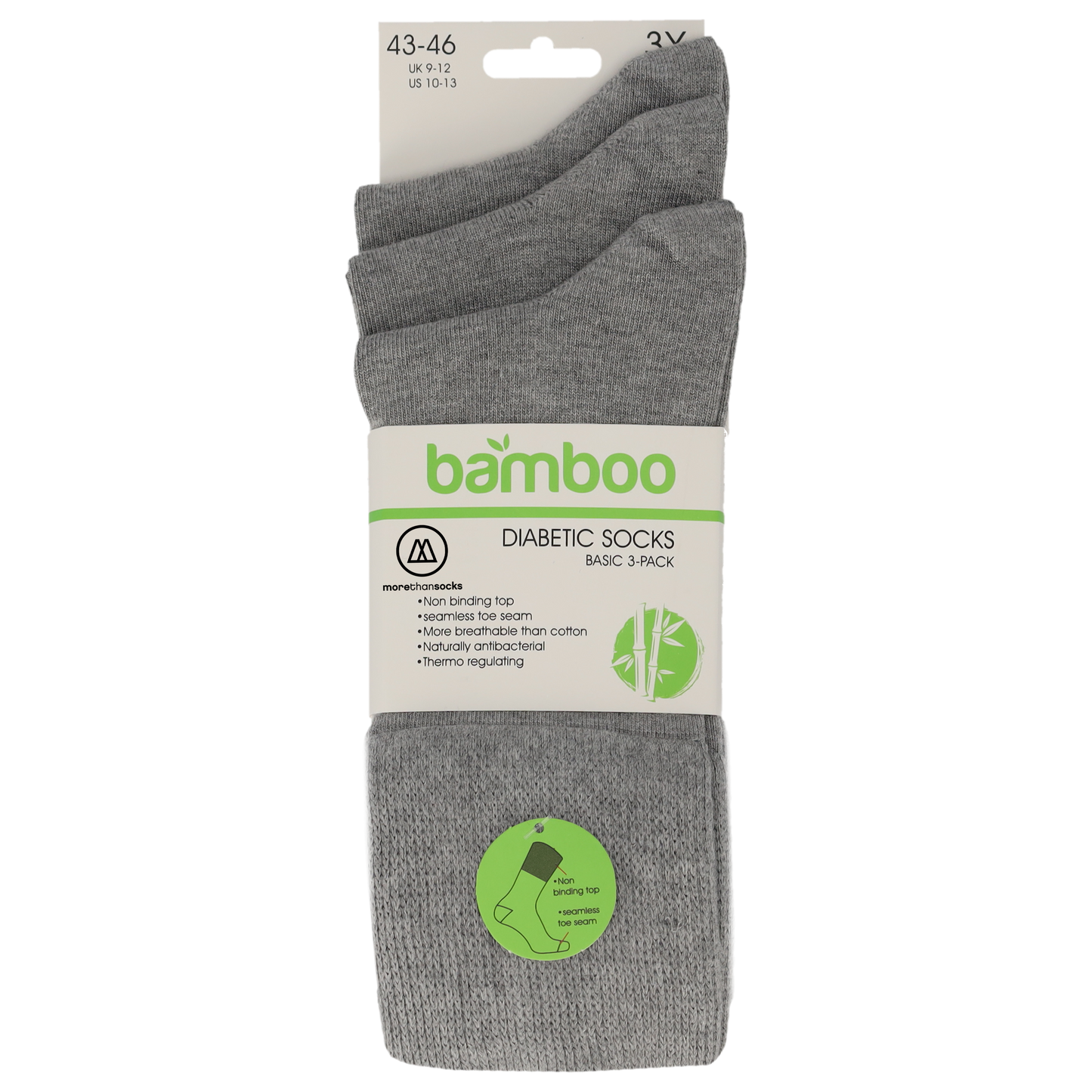 Morethansocks - Bamboo - Diabetes sokken