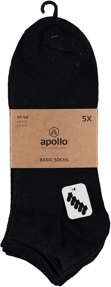 Chaussettes de sport pour hommes - Noires - Lot de 5