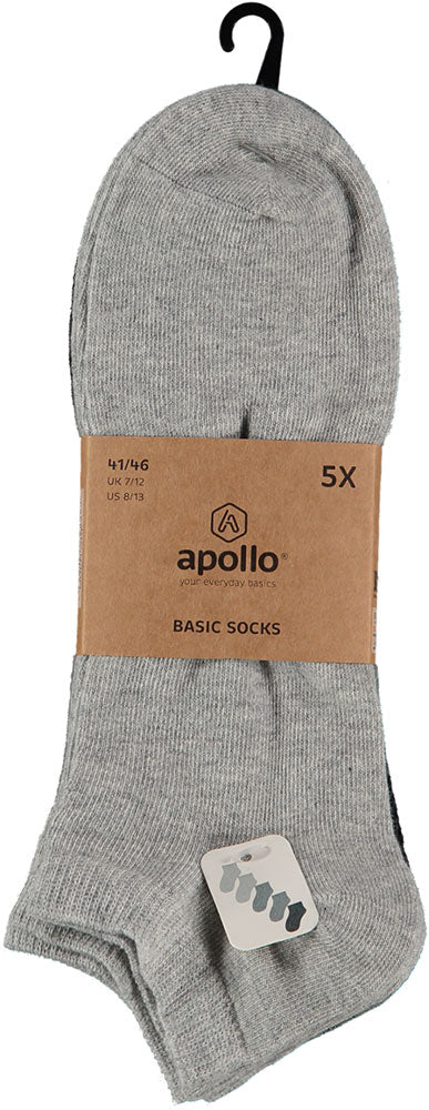 Chaussettes de sport pour hommes - Grises - Lot de 5